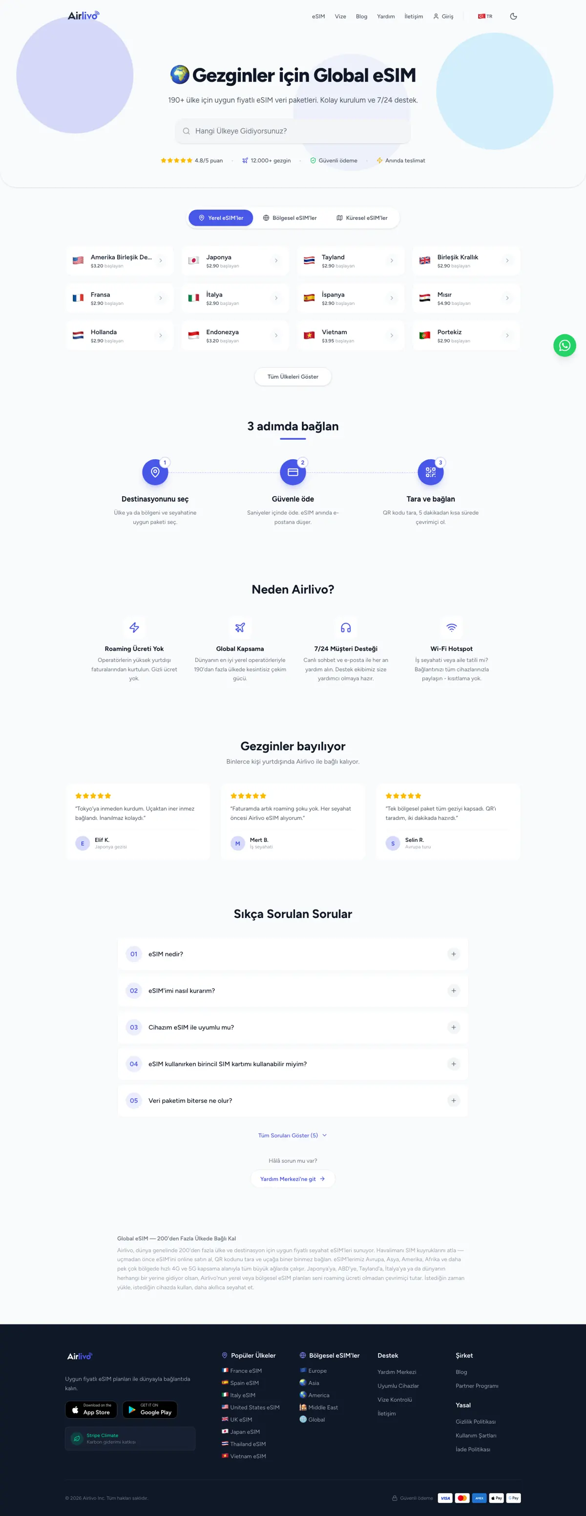 Airlivo — Website